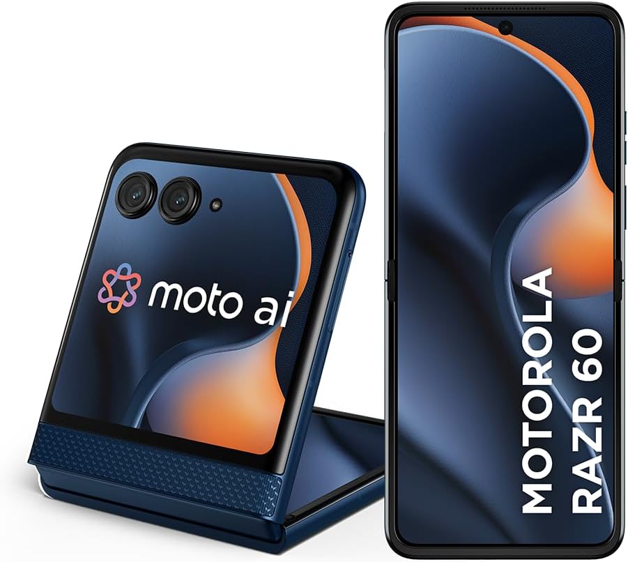 Smartphone Motorola Razr 60-256GB 12GB RAM+12GB Ram Boost Tela dobrável 6,9" pOLED e externa 3,6” Moto AI camera IP48 - Azul Marinho: imagem adicional