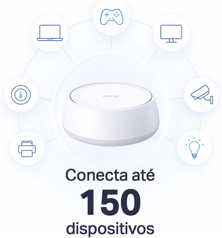 TP-Link Deco BE22 (1 un.) Roteador Mesh Wi-Fi 7 BE3600 Dual Band, Cobertura de até 200 m², Conexão para Mais de 150 Dispositivos, 2 Portas Gigabit por Unidade, MLO, VPN e Mesh Gerenciado por IA: imagem adicional