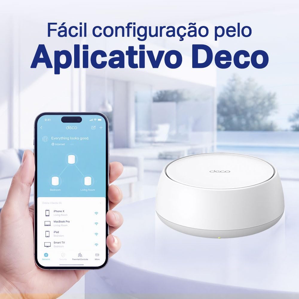 TP-Link Deco BE22 (1 un.) Roteador Mesh Wi-Fi 7 BE3600 Dual Band, Cobertura de até 200 m², Conexão para Mais de 150 Dispositivos, 2 Portas Gigabit por Unidade, MLO, VPN e Mesh Gerenciado por IA: imagem adicional