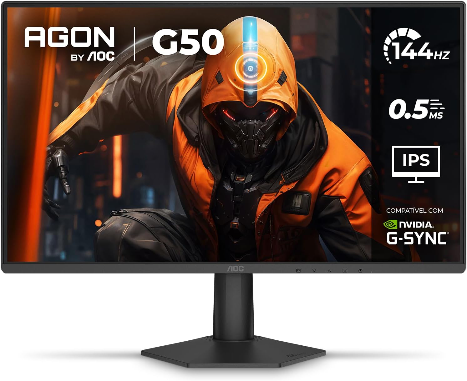 Monitor Gamer AOC AGON G50 27" 144Hz 0,5ms IPS HDR10 G-SYNC 27G50F: imagem adicional