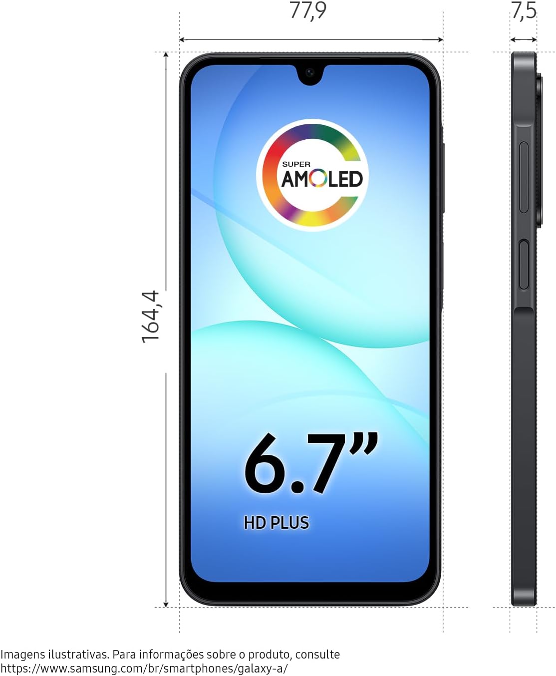 Celular Samsung Galaxy A17, 128GB, 4GB, 50MP Tela 6.7", IP54 - Preto: imagem adicional