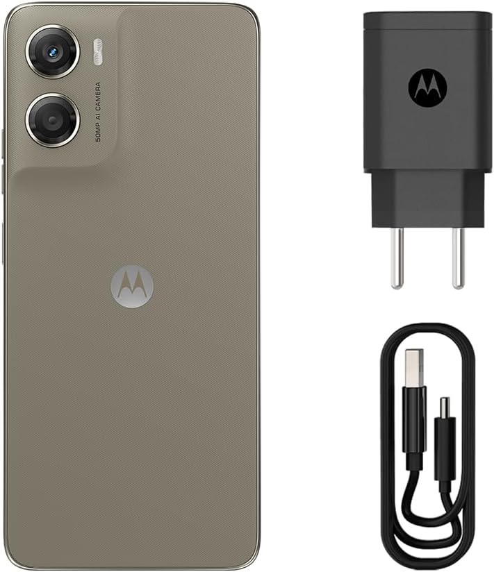 Smartphone Motorola Moto g06-256GB 4GB RAM + 8GB Ram Boost e Camera 50MP com AI Bateria de 5200 mAh Tela 6.9" - Bege: imagem principal