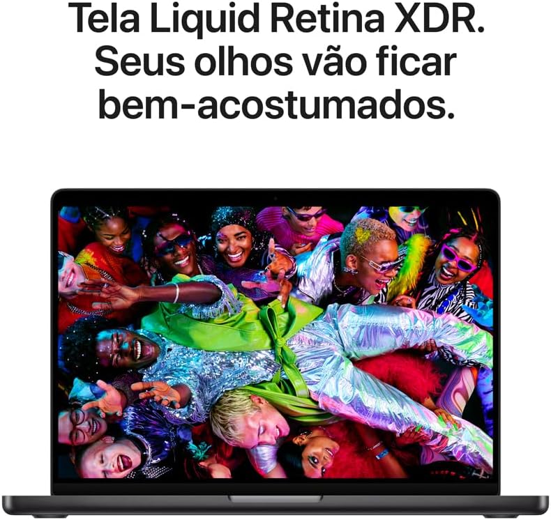 Apple 2025 MacBook Pro (de 14 polegadas, Processador M5 da Apple com CPU 10‑Core e GPU 10‑Core, 16GB Memória unificada, 1 TB) - Preto sideral: imagem adicional