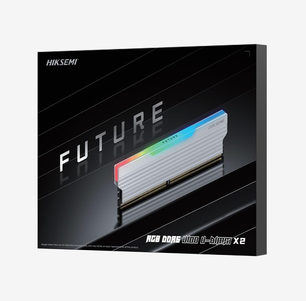 Memória RAM DDR4 Hiksemi Future RGB Branco 3200MT/s CL18 16GB HSC416U32F4 16G: imagem adicional