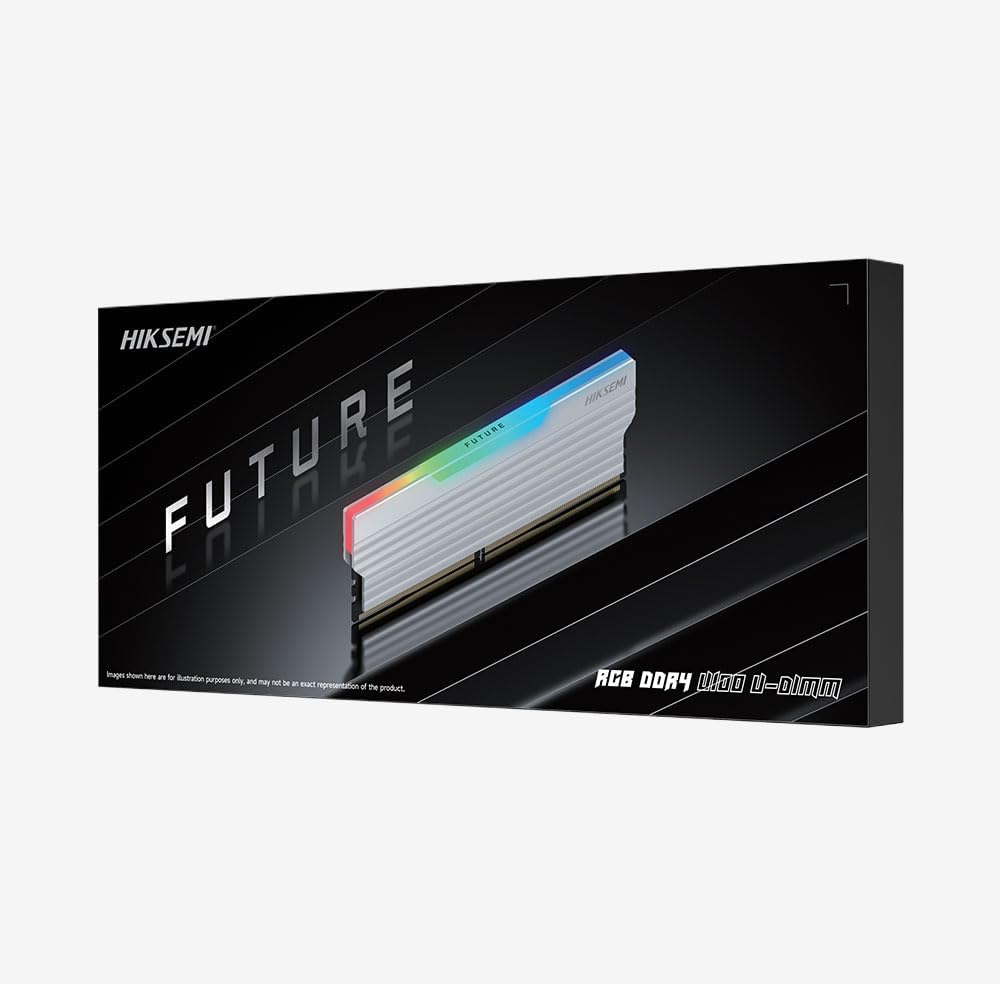Memória RAM DDR4 Hiksemi Future RGB Branco 3200MT/s CL18 16GB HSC416U32F4 16G: imagem adicional