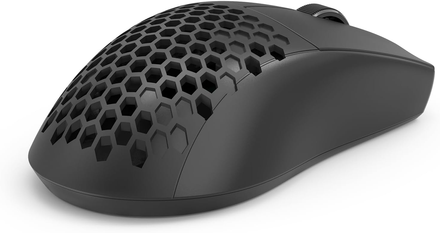 Mouse Gamer Redragon Astrolabe Lite Preto PAW3313 10000 DPI Sem Fio Tri-Mode USB 2.4GHz Bluetooth, USB Tipo-C Estrutura Perfurada Honeycomb 49g Cabo Paracord M725-LIT: imagem adicional
