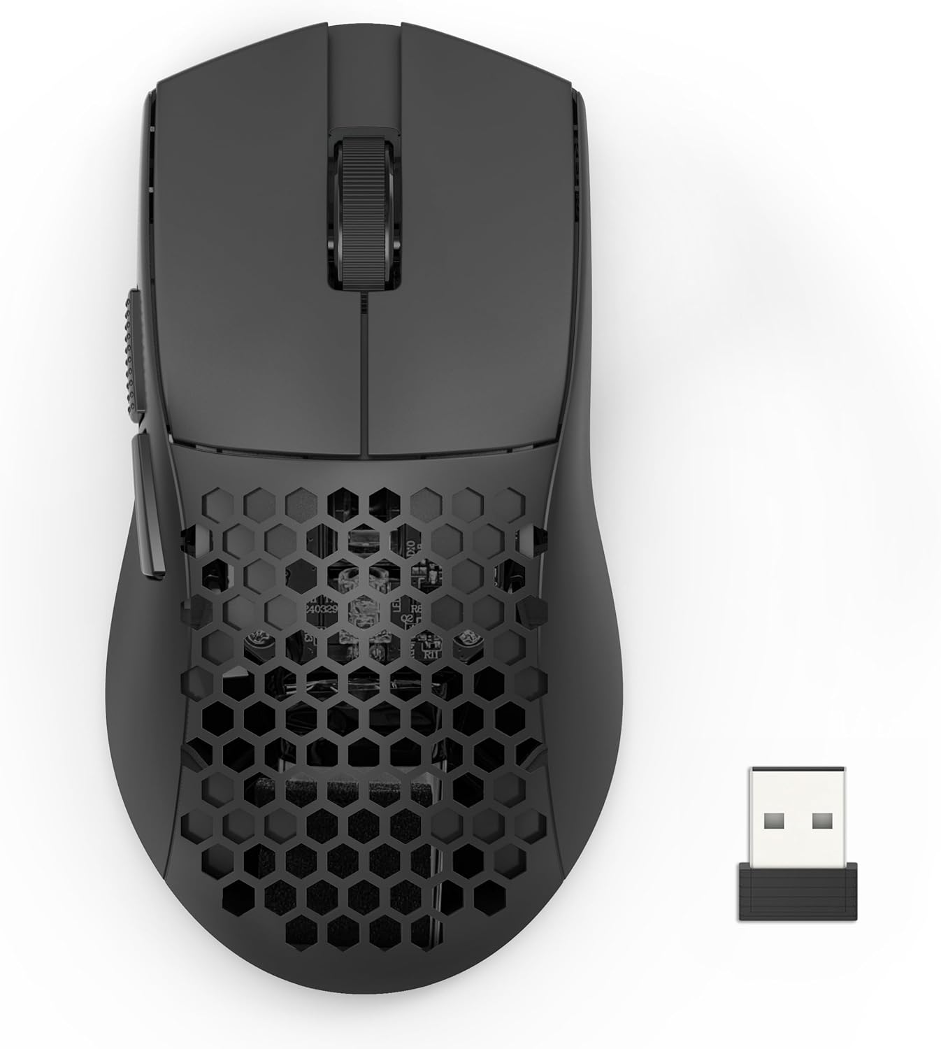 Mouse Gamer Redragon Astrolabe Lite Preto PAW3313 10000 DPI Sem Fio Tri-Mode USB 2.4GHz Bluetooth, USB Tipo-C Estrutura Perfurada Honeycomb 49g Cabo Paracord M725-LIT: imagem adicional