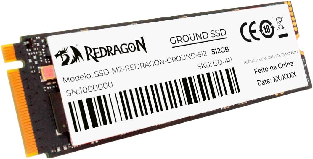 SSD M.2 NVMe Redragon Ground 512GB PCIe 3.0 GD-411: imagem adicional