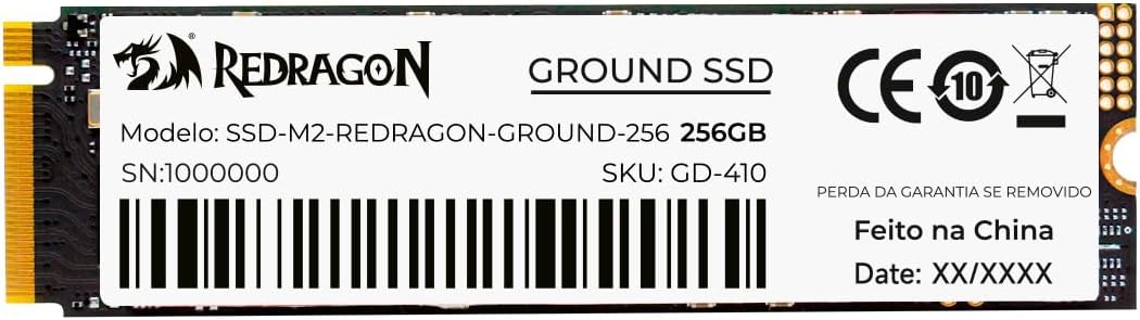 SSD M.2 NVMe Redragon Ground 256GB PCIe 3.0 GD-410: imagem adicional