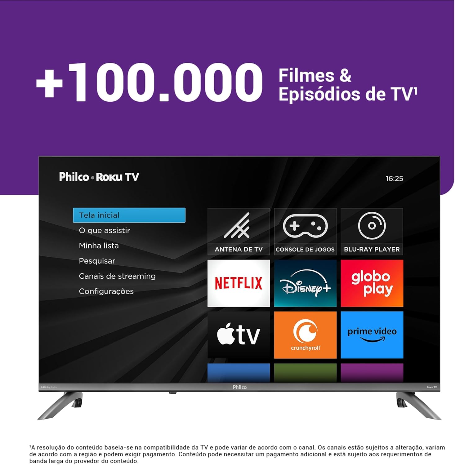 Smart TV 32" Philco Roku TV Dolby Áudio HDR10 P32CRB: imagem adicional