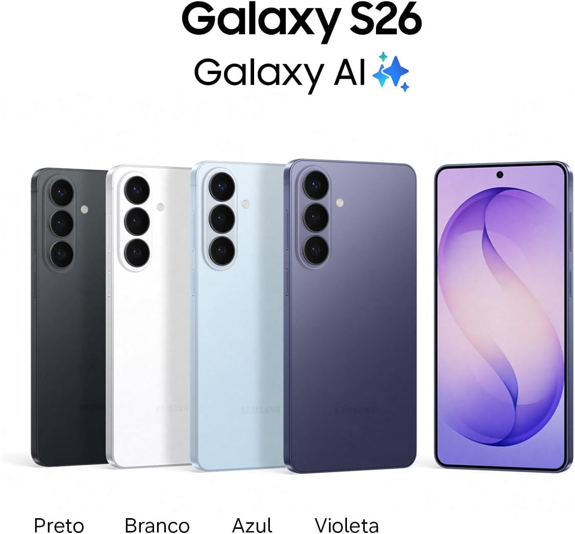 Celular Samsung Galaxy S26 5G, 256GB, 12GB RAM, Câmera Tripla de 50+12+10, Tela Grande de 6.3" - Preto: imagem adicional