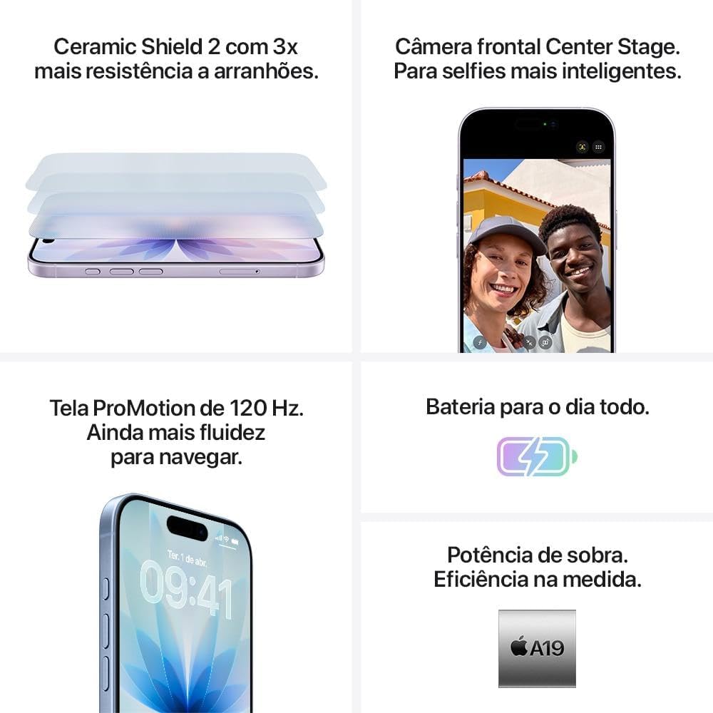Apple iPhone 17 de 256 GB — Lavanda: imagem adicional