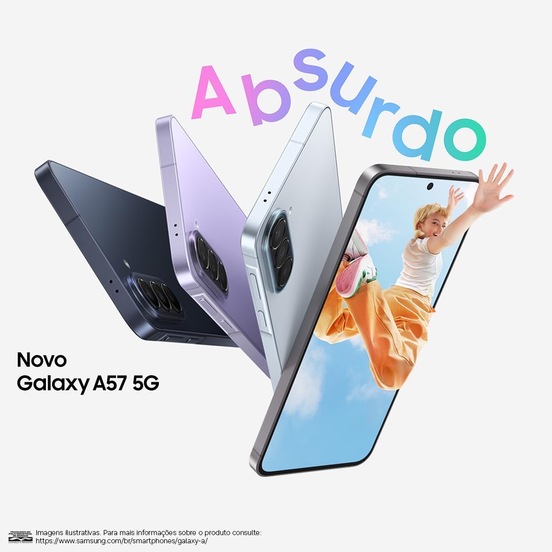 Celular Samsung Galaxy A57 5g 256GB, 8GB RAM, Câmera Tripla de até 50MP Ois, Selfie de 12MP Video Hdr, Ip68, Tela Super AMOLED 6.7", Até 6 Atualizações de Android e Segurança (Azul Escuro): imagem adicional