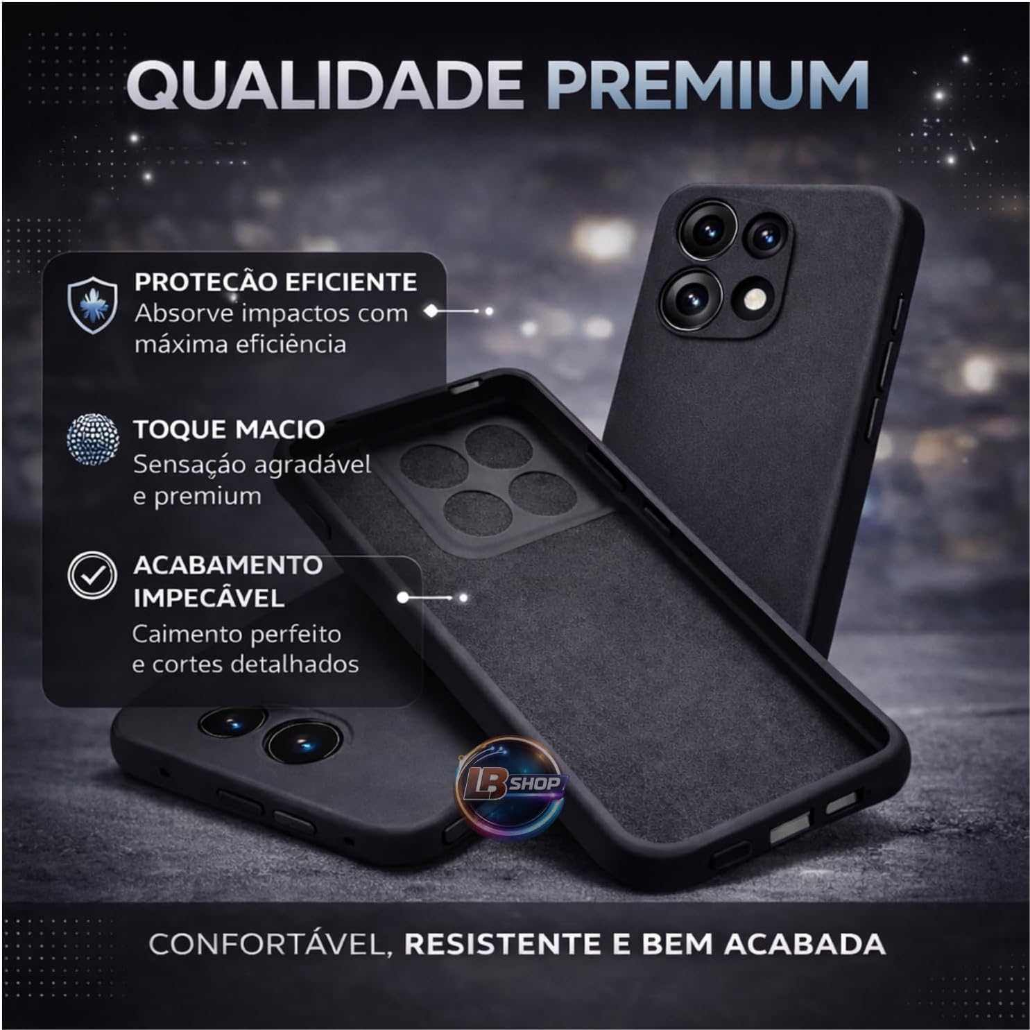 Capa Silicone Aveludada para Samsung Galaxy S24 – Proteção Antichoque, Toque Macio Premium, Design Slim e Encaixe Perfeito (AZUL MARINHO): imagem adicional