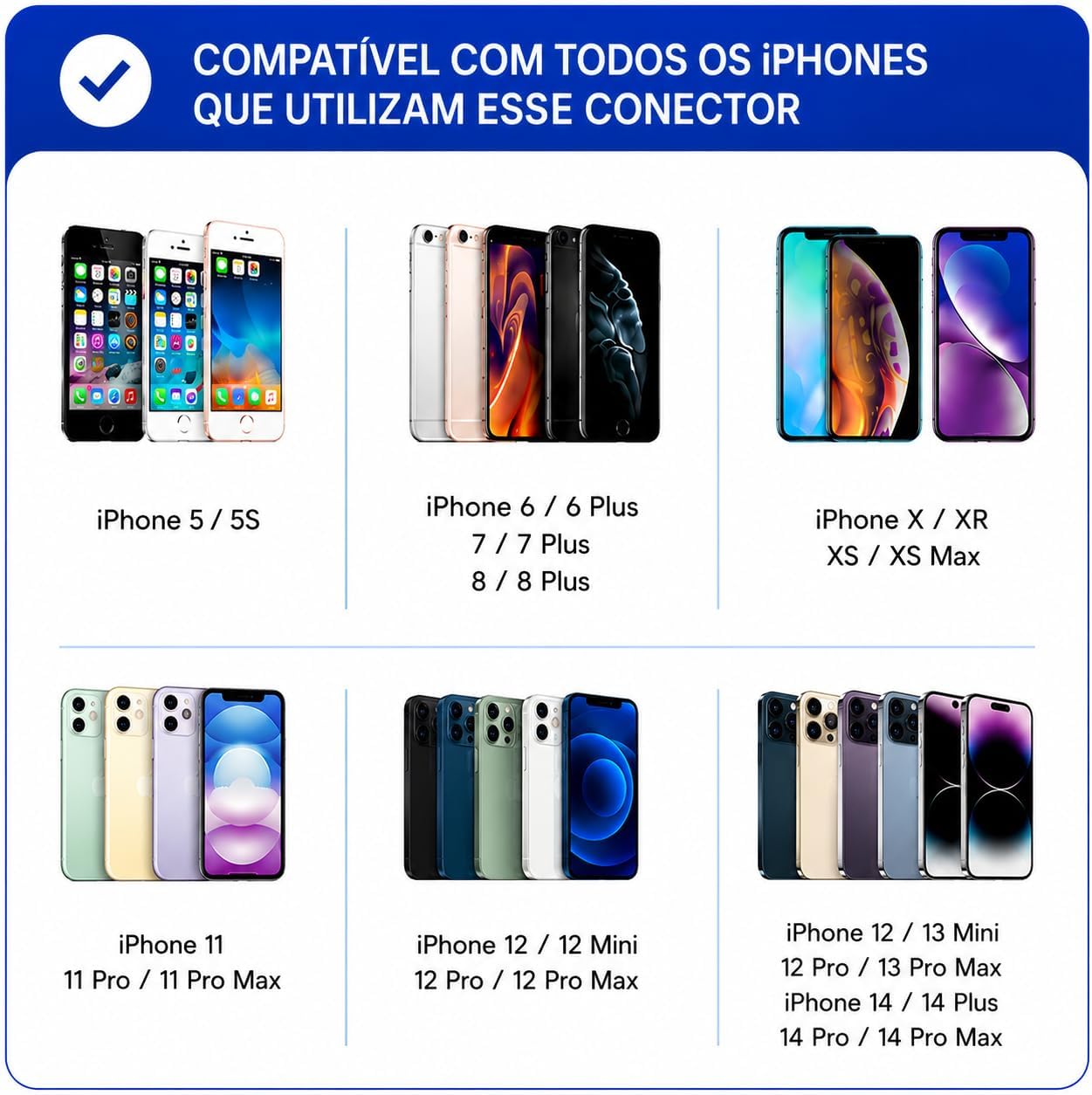 Carregador Turbo 40W USB-C + USB-A Compatível com IPhone 8 X Xr 11 12 13 14, Bivolt 110/220V - CABO DE NYLON - Carregamento POWER DUO: imagem adicional