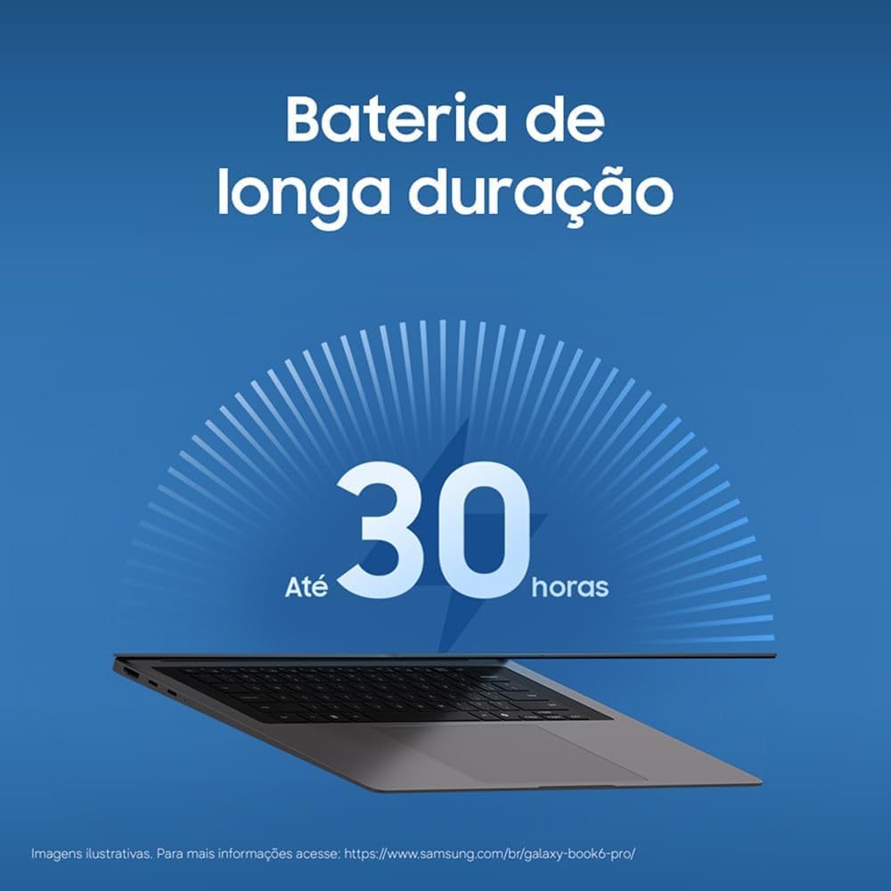 Notebook Samsung Galaxy Book6 Pro 14" AMOLED Copilot+ PC, Windows 11 Home, Ultra X7, 32GB, 1TB SSD, Arc B390, 1.24 kg: imagem adicional