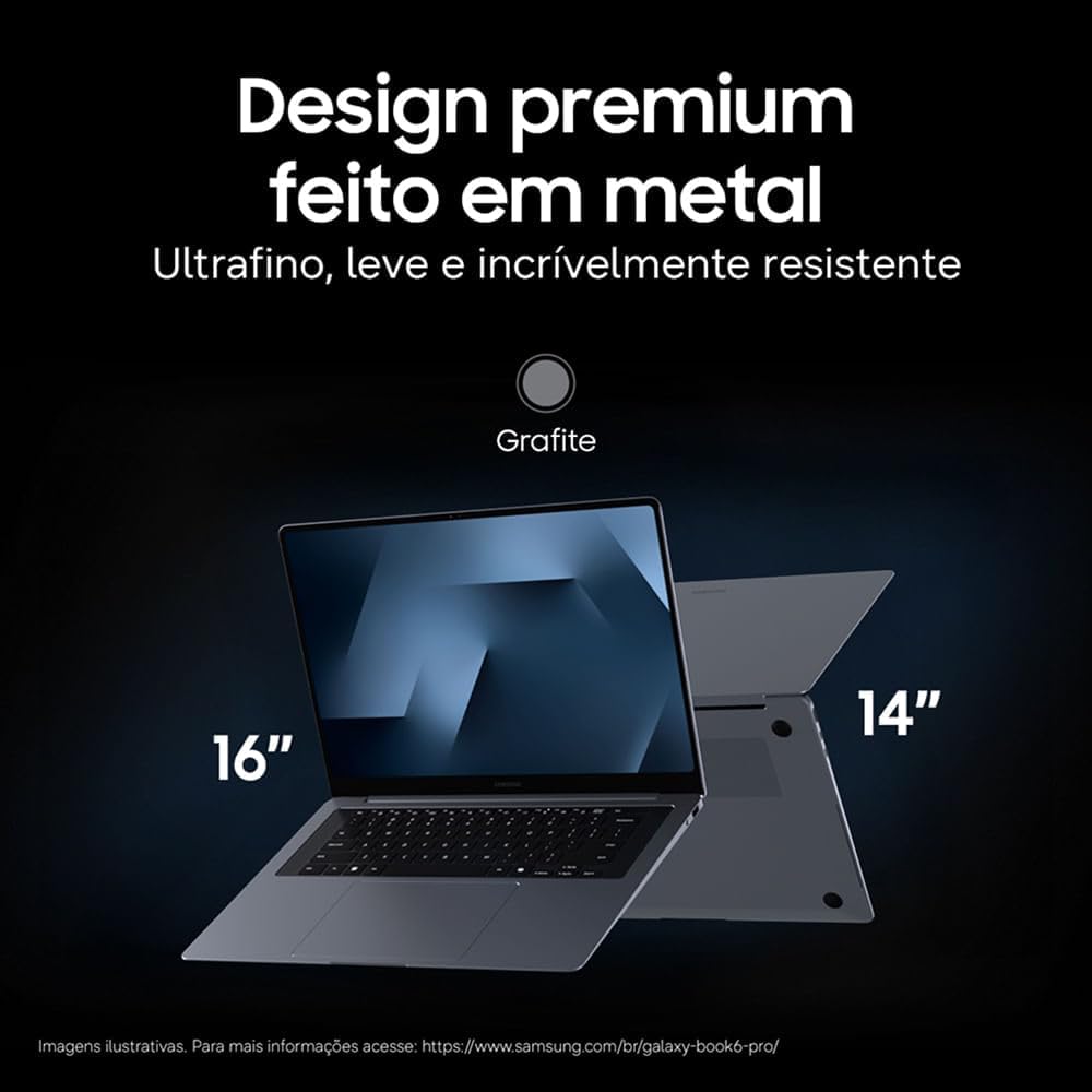 Notebook Samsung Galaxy Book6 Pro 14" AMOLED Copilot+ PC, Windows 11 Home, Ultra X7, 32GB, 1TB SSD, Arc B390, 1.24 kg: imagem adicional